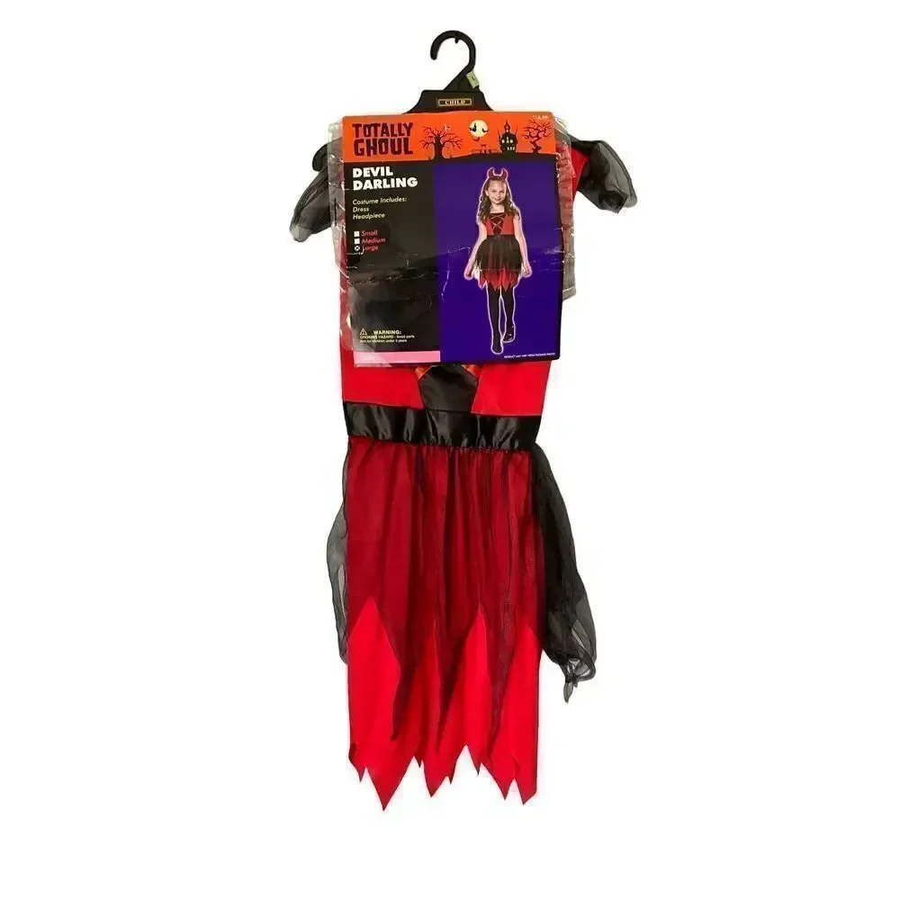 Totally ghoul NWT girls devil darling Halloween costume/child size large￼